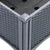 Vrtna sadilica s nogama plava siva 160 x 40 x 42 cm PP