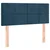 vidaXL Box spring postelja z vzmetnico temno modra 100x200 cm žamet