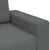 Vidaxl Dvosed temno siv 180x77x82 cm blago