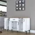 Hanah Home Višenamenska komoda JE136-3095, 120 x78.6 x40 cm, Bela