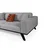 Atelier del Sofa Trosed na razvlačenje Leon 92x77x222cm Svetlosivi