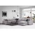 Atelier del Sofa Ugaona garnitura Lena 94x85x296cm Svetlosiva