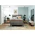 Esposa BOXSPRING POSTELJA 140 cm  x 200 cm , tekstil siva