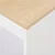 Den Barska miza s polico 110x50x103 cm bela