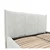 MID.YOU OBLAZINJENA POSTELJA 160 cm x 200 cm , les, tekstil, leseni material krem barve
