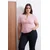 Trendyol Curve Ženska bluza Tbbss26Af00018, Roze