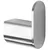 Kopalniški obešalnik Brushed Nickel 322223