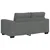 Dvodijelni set sofa s jastucima, tamno siva tkanina