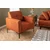 Atelier del Sofa Fotelja Mustang 86x88x88cm Narandžasta
