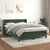 Vidaxl Box spring postelja z vzmetnico temno zelena 140x200 cm žamet