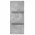 Polica za časopise s policom Betonski sivi 43 x 11 x 102 cm