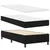 LED Box Spring Krevet s uzglavljem Crna 100 x 200 cm tkanina