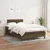 Vidaxl Box spring postelja z vzmetnico temno rjava 120x190 cm blago