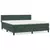 VIDAXL Box spring postelja z vzmetnico temno zelena 180x200