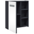 Kupaonski ormarić s ogledalom i LED svjetlom sivi 45x13x52 cm