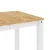 Vidaxl Jedilna miza PANAMA bela 160x80x75 cm trdna borovina