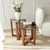 Hanah Home Set klub stolova, 2 komada Amalfi 40x45/50cm, Orah