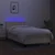 Vidaxl Box spring postelja z vzmetnico LED krem 100x200 cm blago