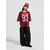 AND1 Majica roza/karminsko rdeča/bela