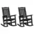 Ljuljačka 2 pcs Crna 92 x 70 x 108 cm Polietilen