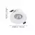 Eglo 902329 - LED prigušiva ugradno plafonsko svetlo SALICETO LED/6,4W/230V pr.8,8cm bela