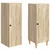 Set ormara 2 pcs Hrast sonoma Konstruirano drvo