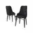 Hanah Home Set stolica Neta, 46x95x42 cm, 6 komada, Antracit-crne