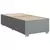 VIDAXL Box spring postelja z vzmetnico svetlo siv 100x200 cm blago