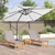 Roma Suncobran Bež 286 x 284 x 265 cm Aluminij i poliester