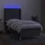 Vidaxl Box spring postelja z vzmetnico LED temno siva 80x200 cm blago