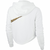 Nike W NSW HOODIE CROP ANML, ženski pulover, bela