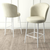 HANAH HOME Set 2 barske stolice Fora Cream White