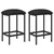 vidaXL Barski stol 2 pcs Črna 40 x 32 x 64 cm Inženirski les