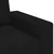 vidaXL Dvosed črne barve 160x77x82 cm blago