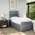 Vidaxl Box spring postelja z vzmetnico svetlo siva 80x200 cm blago