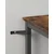 Songmics Barska miza, kvadratna visoka, 60x60x90 cm, rjava