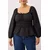 Trendyol Curve Ženska bluza Tbbaw26Af00072, Crna
