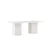 Venture Design Jedilna miza Olga 200x90x75 cm bela