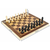 Lesene šah in šahovske figure 28x28cm