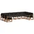 Set vanjskih sofa 10 kom. Prirodna i crna