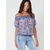 KOROSHI Bluza modra/lila/bela