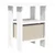 vidaXL Nočna omarica 2 pcs Bela 41 x 40 x 45 cm Konstruiran les