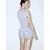 MANGO Bluza Cumin  svetlo bež / modra / svetlo modra / rjava