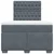 Vidaxl Box spring postelja z vzmetnico temno siv 120x190 cm žamet