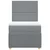 Vidaxl Box spring postelja z vzmetnico svetlo siv 100x200 cm blago