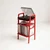 Hanah Home stalak za gramofon CPT4830-50, 50 cm, crveni