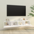 Zidni TV ormarići 2 kom bijeli 100x30x30 cm konstruirano drvo