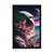 Plakat skrivnosten profil astronavta - 30x45 white