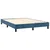 VIDAXL Box spring postelja z vzmetnico temno modra 140x190cm