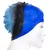 Swim cap mad wave multi big silicone light blue